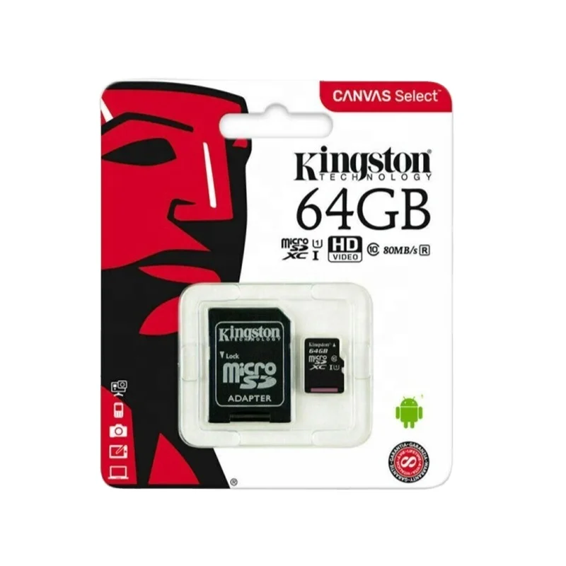 

Kingston Micro TF/SD Card Class10 carte sd memoria 128GB 32GB 64GB 256GB 16G TF Flash Card Kingston Memory Card for Phone