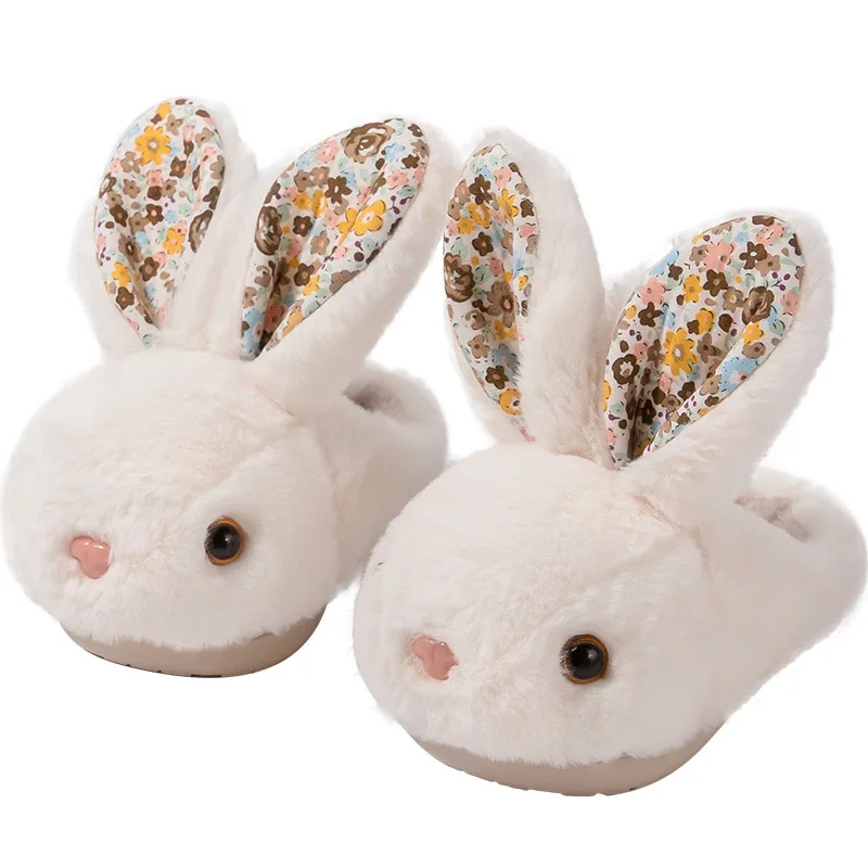 

wholesale designer winter cartoon trend kids children boys girls baby keep warm shoes bathroom bunny animal slippers for kids, As picture see