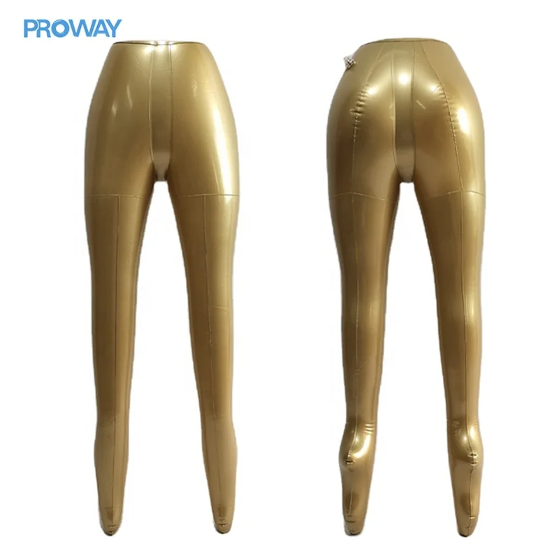 

Wholesale Cheap high quality Stocking Maniqui Manikin PVC Female leg Display gold inflatable mannequins, Gold, silver grey