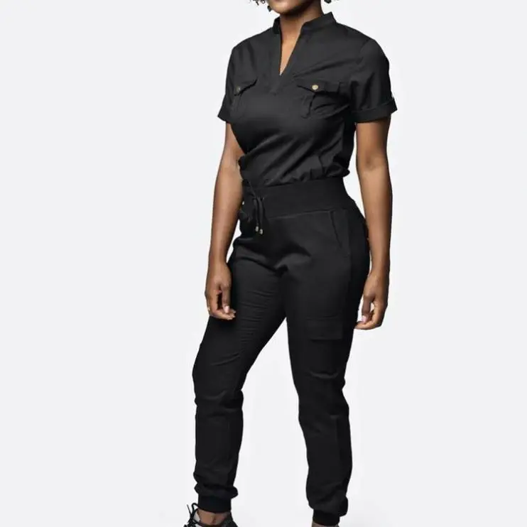 

High quality short sleeve Scrubs for women and men V Neck hospital uniform Medical suits full sleeve nurse suits, Custom color