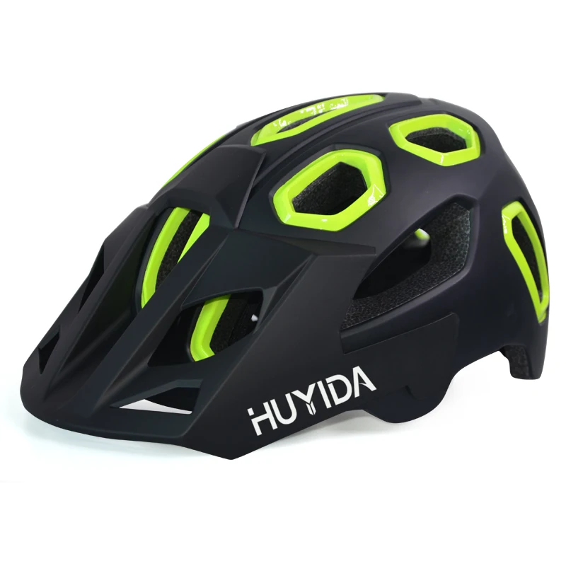 

Mountain Bike Helmet Adult Cycling Offroad Dirt Bike Helmet Cycle Fashion MTB Downhill Helmet with Visor for Men Women by HUYIDA, 5 colors