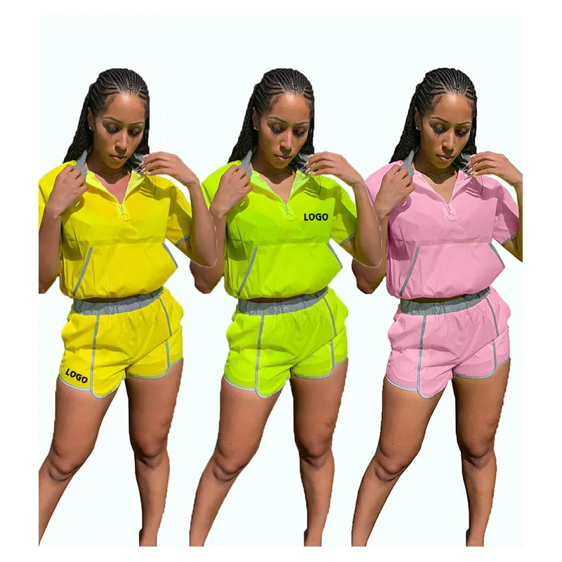 

Reflective Summer Piece Women s Shorts Sets Summer Clothing Sexy Two Piece Women 2 Piece Set Outfits Joggers Tracksuit Set, Color avaliable