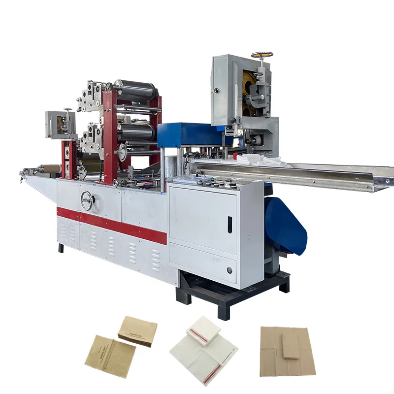 

High speed 1/4 folding napkin machine and cutting machine serviette paper making machine