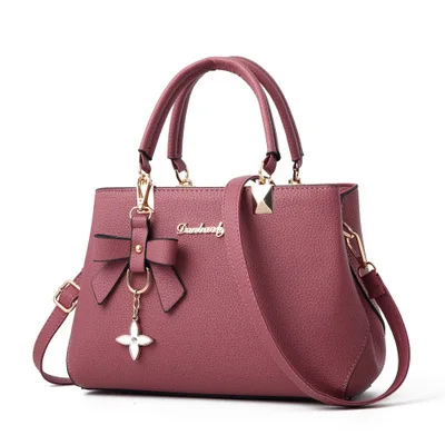 

TD1043 New Wholesale Luxury Women Bags Leather Brand 2020 PU Zipper Bow Handbags For Women