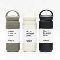 

Cheap Price 350ML Stainless Steel Vacuum Water Bottle Coffee Thermos Cup handgrip cup Travel vacuum flask with cup