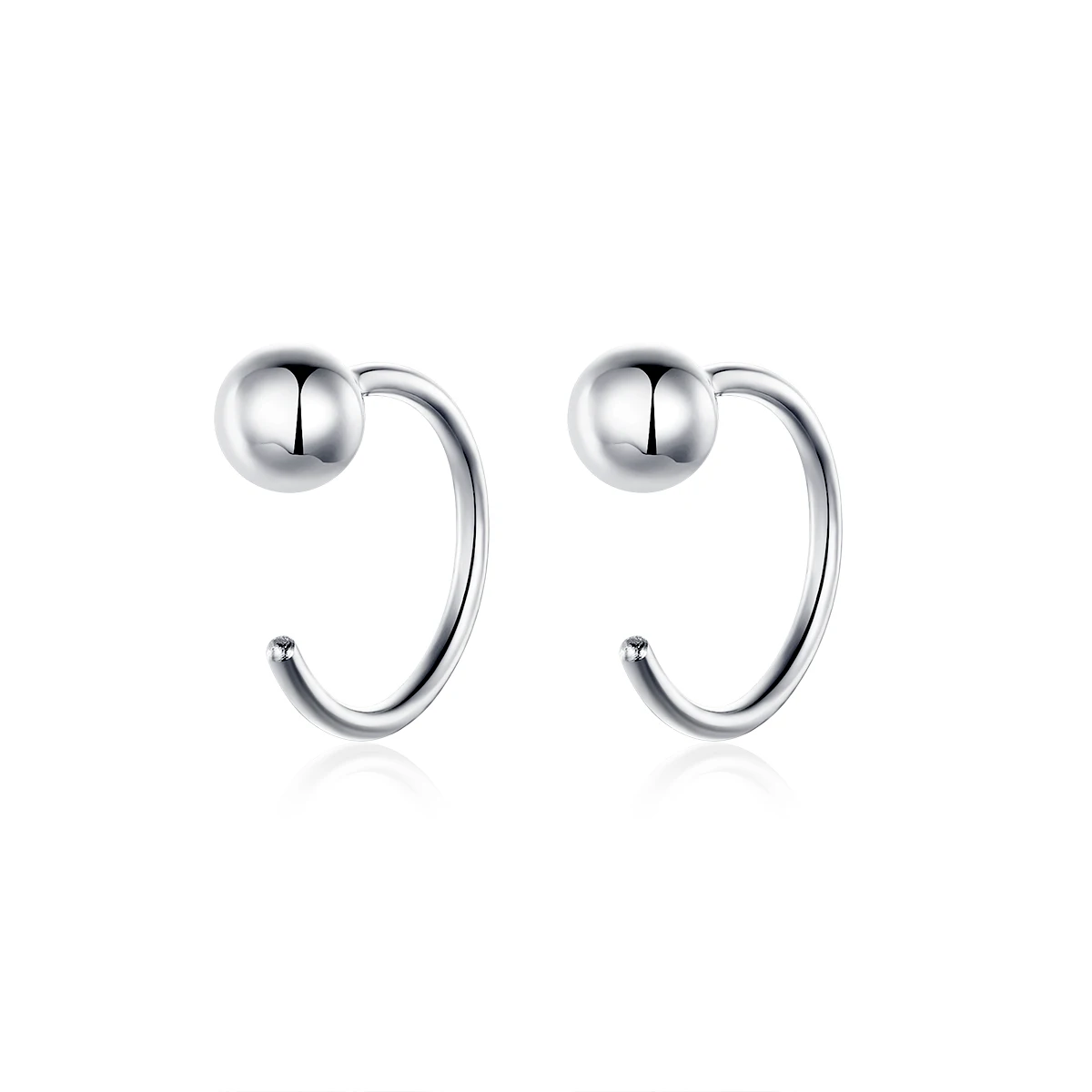 

Top selling jewelry tiny bead silver hoop earring