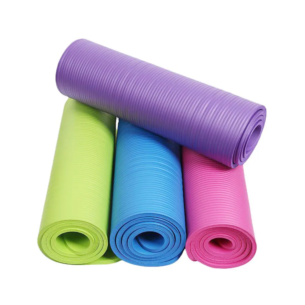 

Customized Size High Density Eco Fitness Exercise Personalized logo pattern 10mm Thick Yoga Mat, Black,purple,blue,pink,green,etc.