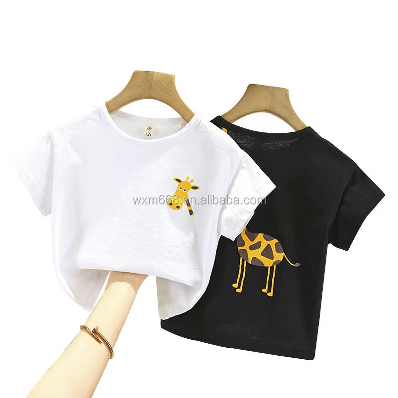 

2020 Autumn New Children Clothes Short Sleeve Baby Girl Magic Reversible Graphic t-shirt For Buyer