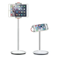 

Aluminum Tablet Desk Mount Stand 360 Flexible Cell Phone Holder Stable Base Tablet Stand