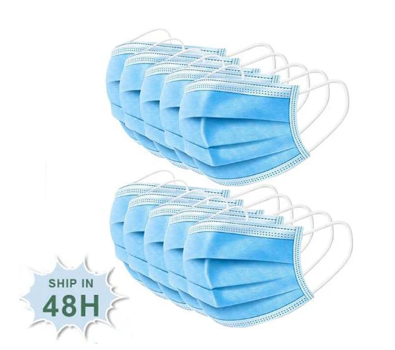 
High quality 3ply disposable respirator face mask 