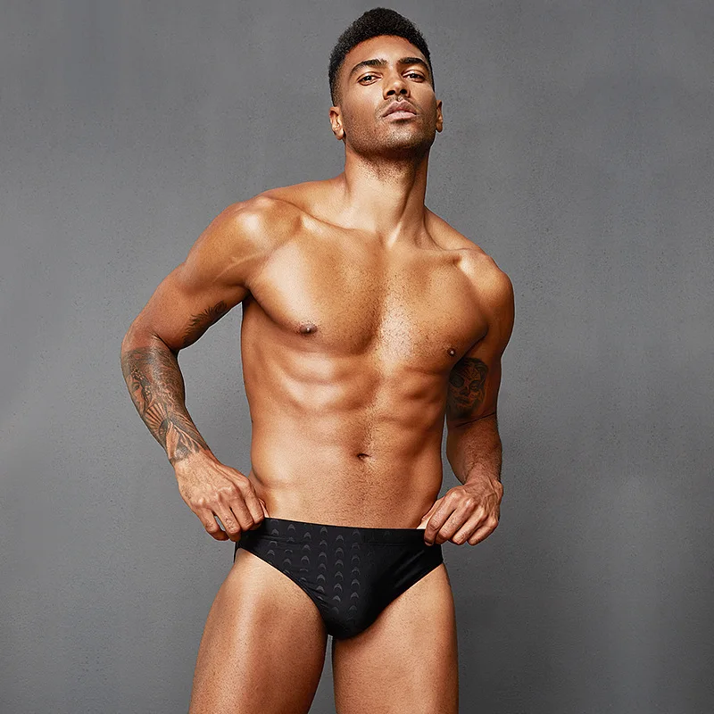 

Nylon Polyester Professional Athletic Swim Brief Swimsuit Men Quick Dry