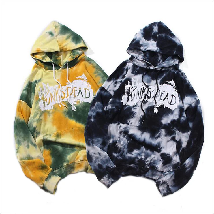 

New Product Hot Selling Fashion popular Premium Men Tie Dye Hoodie, As picture