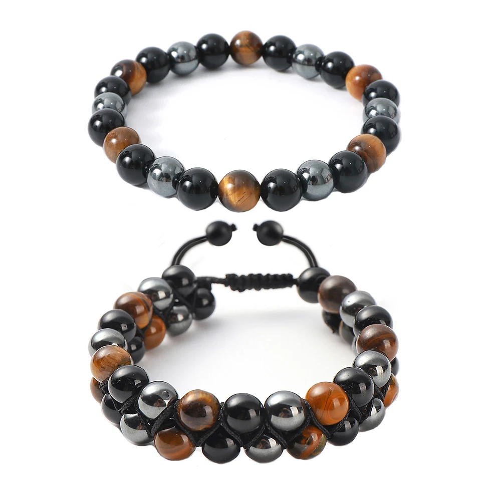 

2023 New Arrival Tends Jewelry Trending Crystal Men's Natural Stone Tiger Eye Beads Bracelets for Women