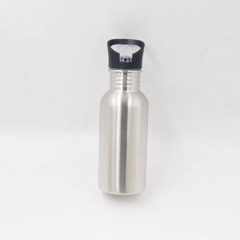 

Stainless steel 304 single wall outdoor straw lid bicycle water bottle, Customized color acceptable