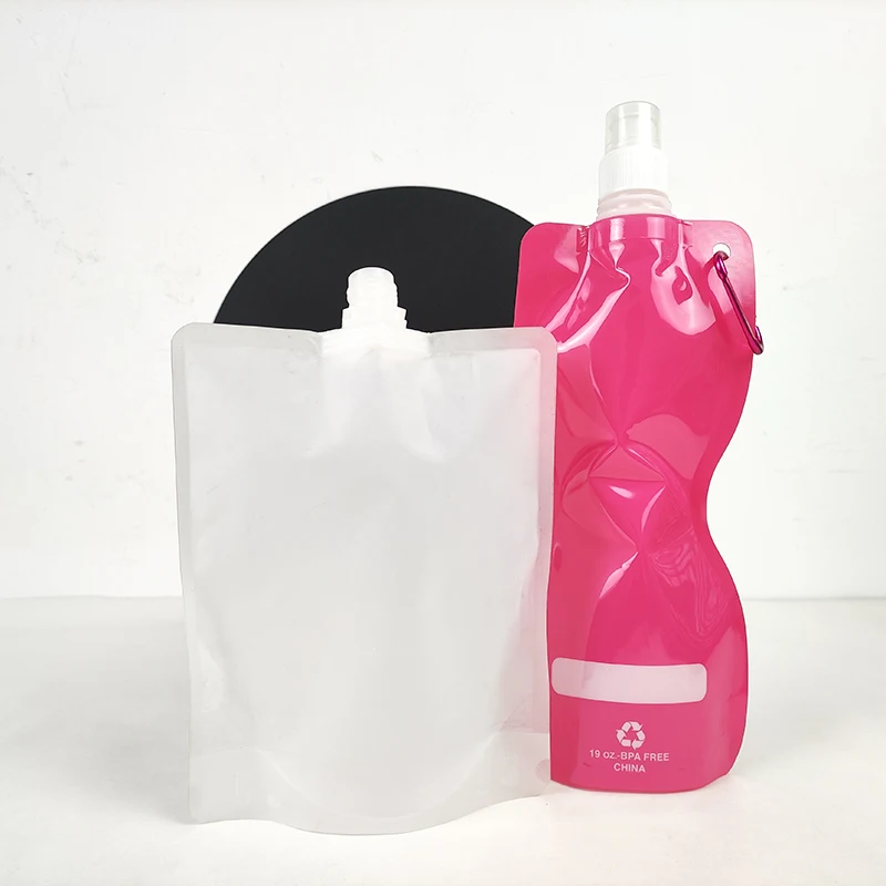 

Biodegradable shampoo liquid refill stand up plastic pouches spout juice bags reusable drink packaging pouch