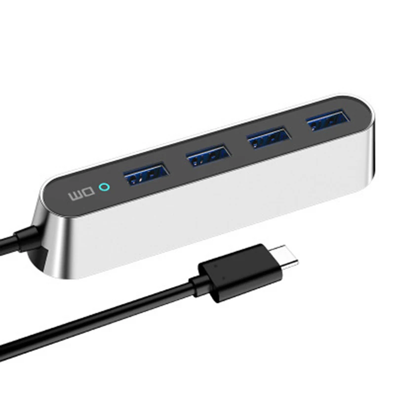 

Hot-Selling Portable USB to 4 ports USB 3.0 hub multi-function docking stations, Black