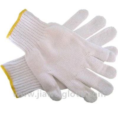 
cheapest cotton gloves made from china with high quality White outdoors cotton working gloves 