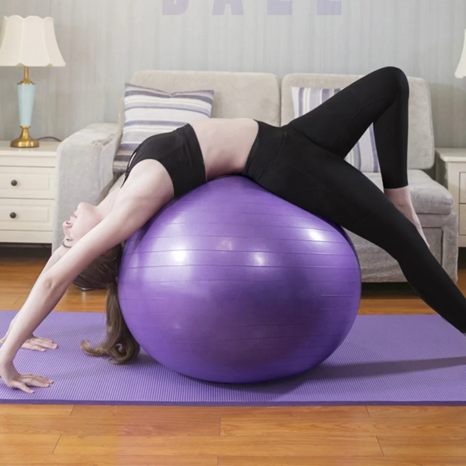 

TY Yoga Ball Dounts 50 x 30cm With Pump Set Pilate Fitness Balance Balls Set Home Workout Ball Yoga Exercise, Colorful