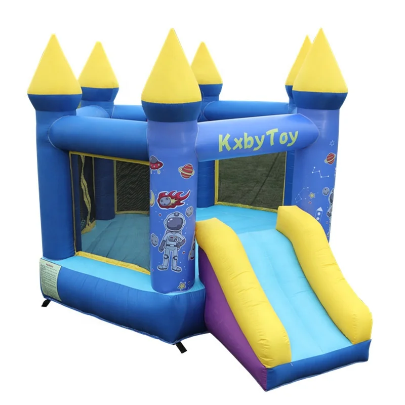 

Our factory direct children outdoor home trampoline castle small indoor baby inflatable playground inflatable slide castle, Colorful