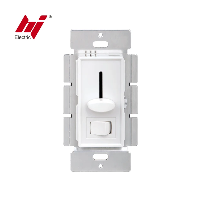 ETL 120V LED Wired Electric Dimmer Switch Slide with Switch