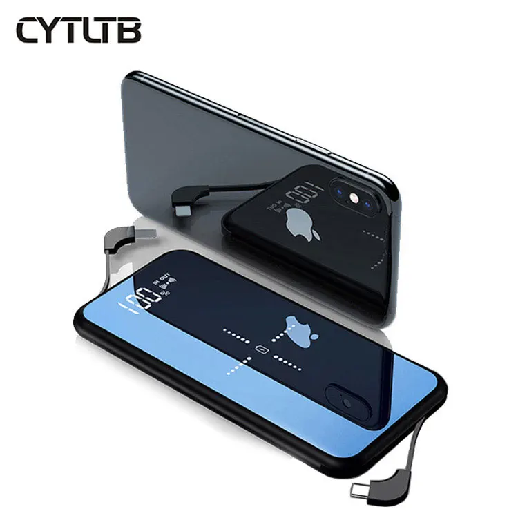 

CYTLTB-C52 Wireless Portable 10000 mah powerbank, mobile phone charger 10000 mah power banks , Best Powerful Portable power bank, Black/white