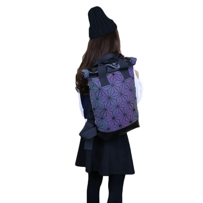 

Best Quality Geometric Reflective Fitness Backpack Women, Luminous