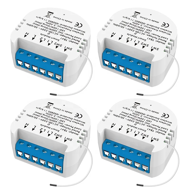 

Multi-function 2 gang 1 way Tuya smart light mini switch wifi smart switch module wifi switch module