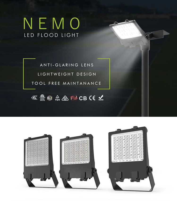 New design IP66 IK10 5 years warranty Indoor and Outdoor Stadium 100W LED FLood Light for basketball, badminton, tennis courts