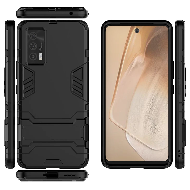 

Fashion shockproof 360 high protective tpu pc mobile phone case with stand for OPPO IQOO NEO5