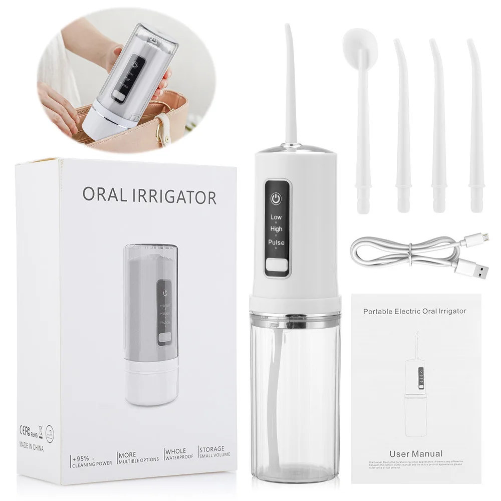 

portable cordless electric dental water flosser oral irrigator for teeth cleaning water pick flosser