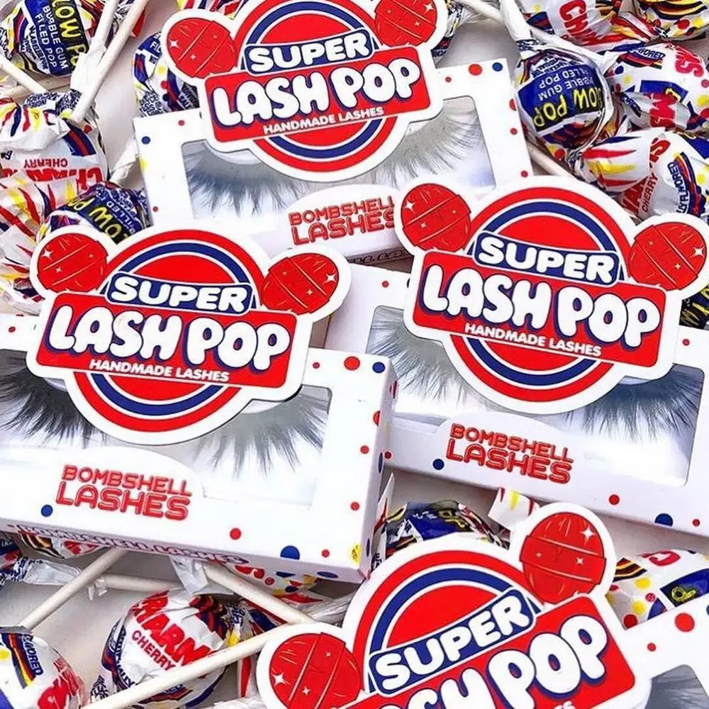 

27mm lashes new style creative lash box candy lash case with eyelash private label boxes
