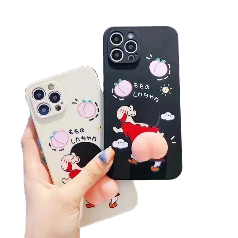 

Customizable cartoon cute Crayon Shin-chan 3D ass creative mobile phone case for Huawei P30 P40 pro Y9S P50 MATE30