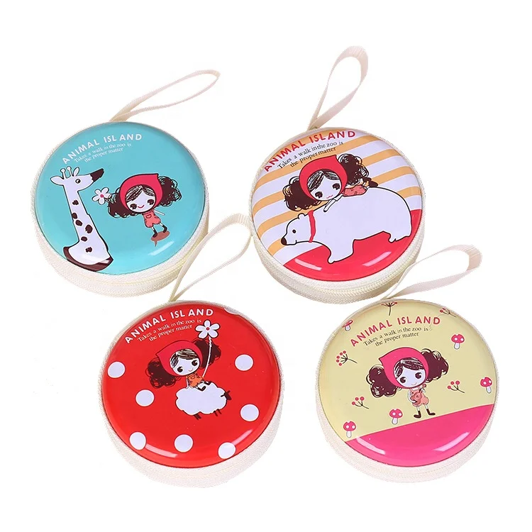 

Hot Sale Round Kid Purses With Zipper Wristlet For Children