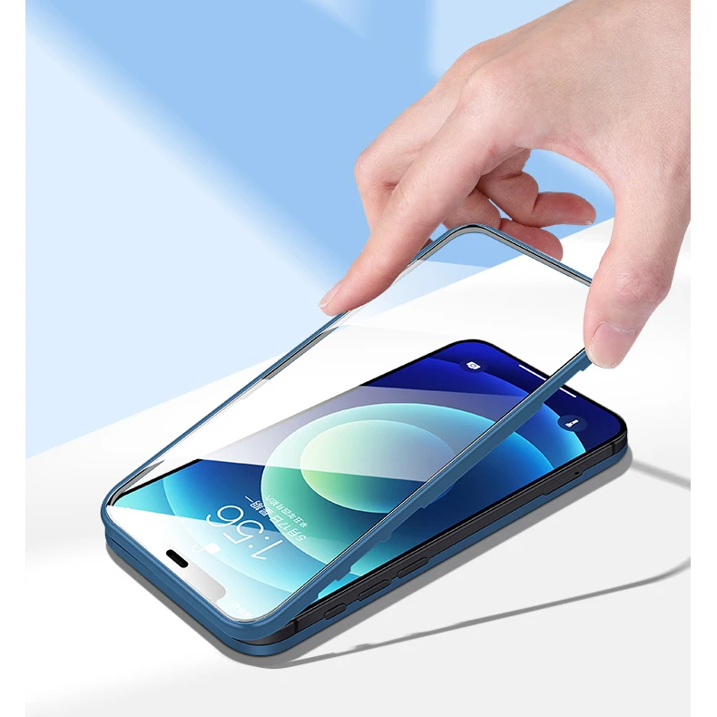 

2021 New Double Side Tempered Glass Screen 360 Full Protector Clear PC Case Cover Bumper For iPhone 12 Mini Pro Max