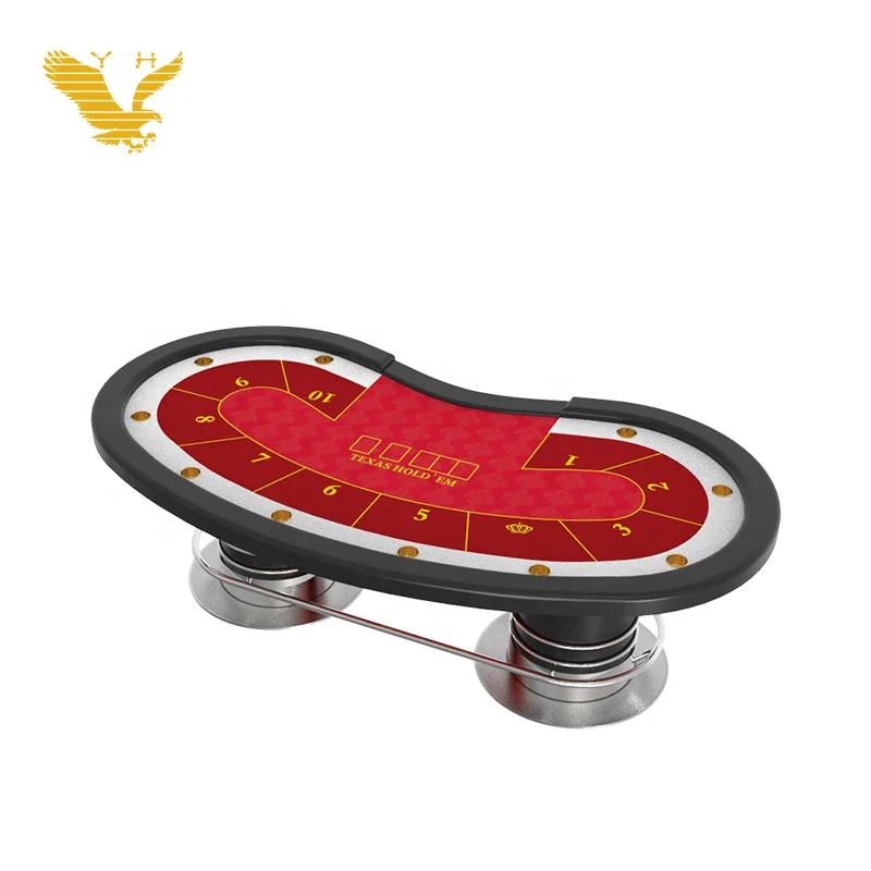 

YH Casino High Quality 96 inch Texas Poker Table Gambling Poker Table with Chips Tray For sale