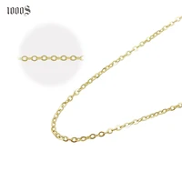 

9K, 14K, 18K Real Gold Cable Chains Necklace Yellow Gold Rose Gold White Gold Solid Gold O Chain