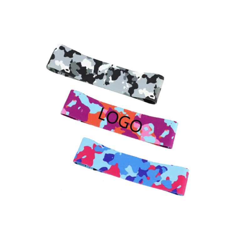 

New design Home Gym Print Peach Fabric Hip Resistance Band for Women Workout