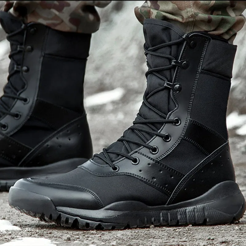 

Free Shipping Summer Combat Boot Men Women Climbing Training Lightweight Waterproof Tactical Boots Outdoor Hiking Breathable