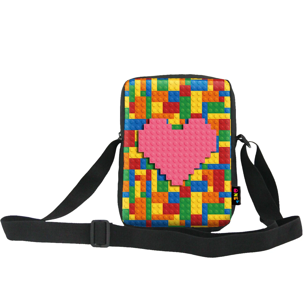 

Fashion printed shoulder bag design custom crossbody hand bags shoulder bags for kids girls polyester material strap adjustable, Customized