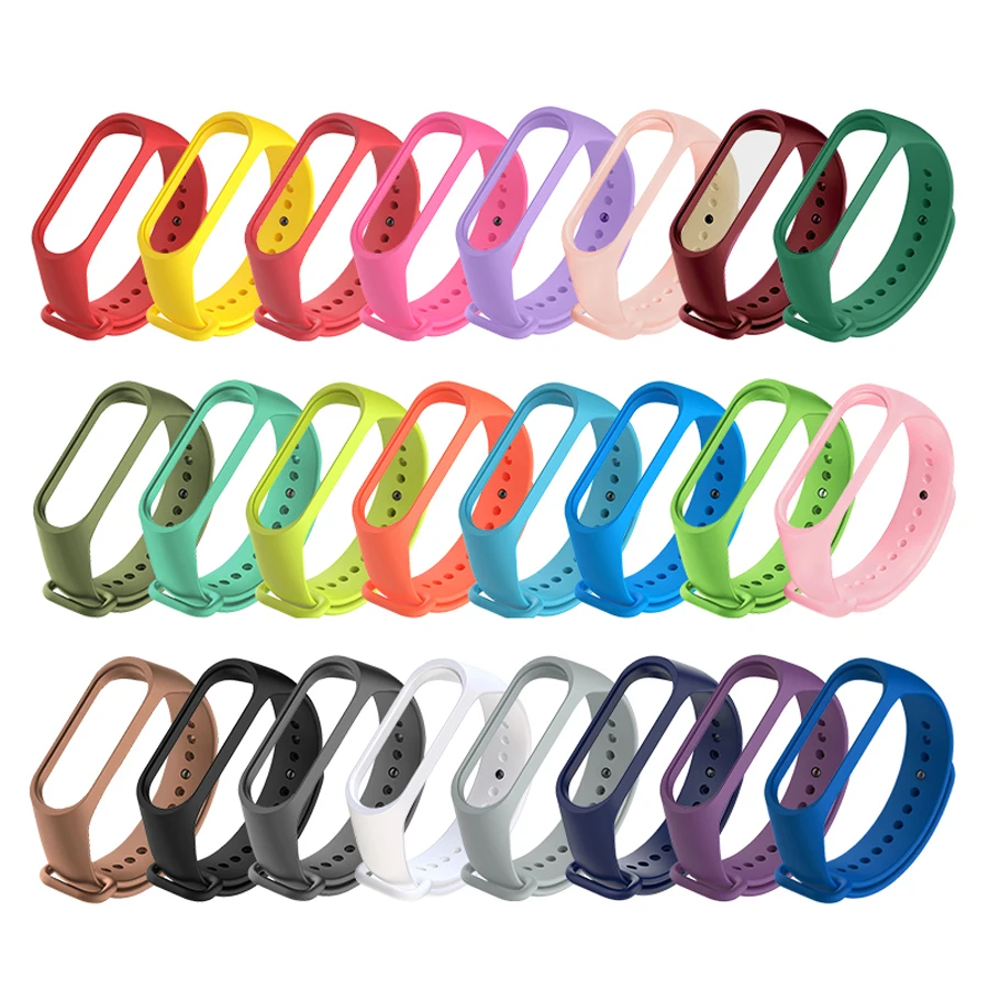 Oem Wrist Strap Colorful Sport Band For Xiaomi Mi Band 3 4 5 6 7 Matte ...