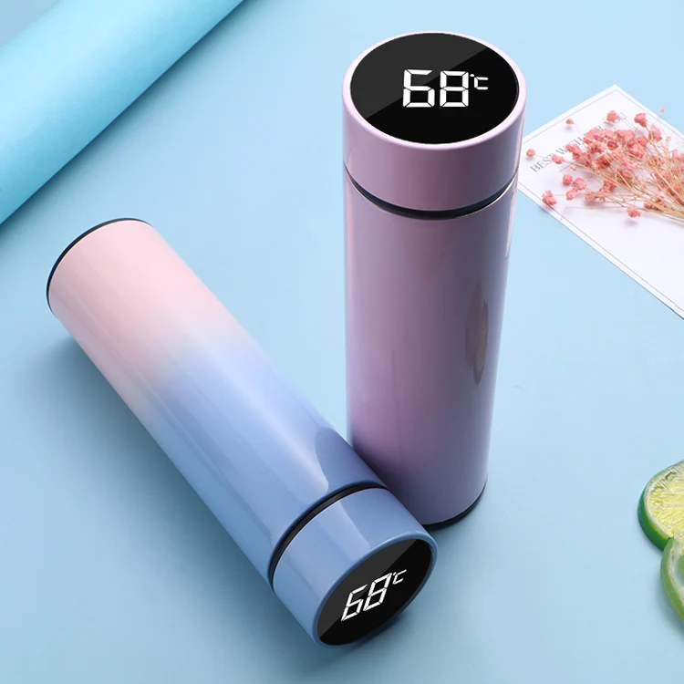 

New Design 350ml Smart Water Bottle Thermos Vacuum Flask Stainless Steel Water Bottle with LED Temperature Display