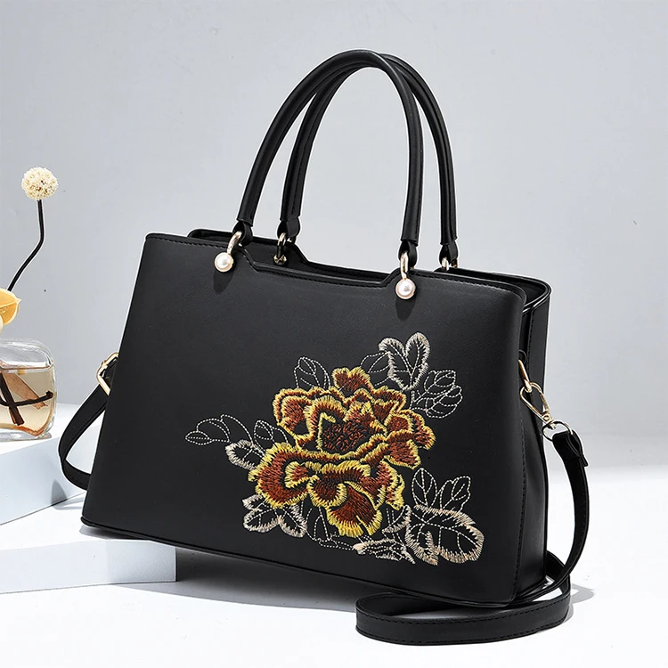 

CB421 Wholesale Elegance Fashion Customized Embroidery Logo Women's Tote Bag High Quality Shoulder Women Bags Handbag Crossbody