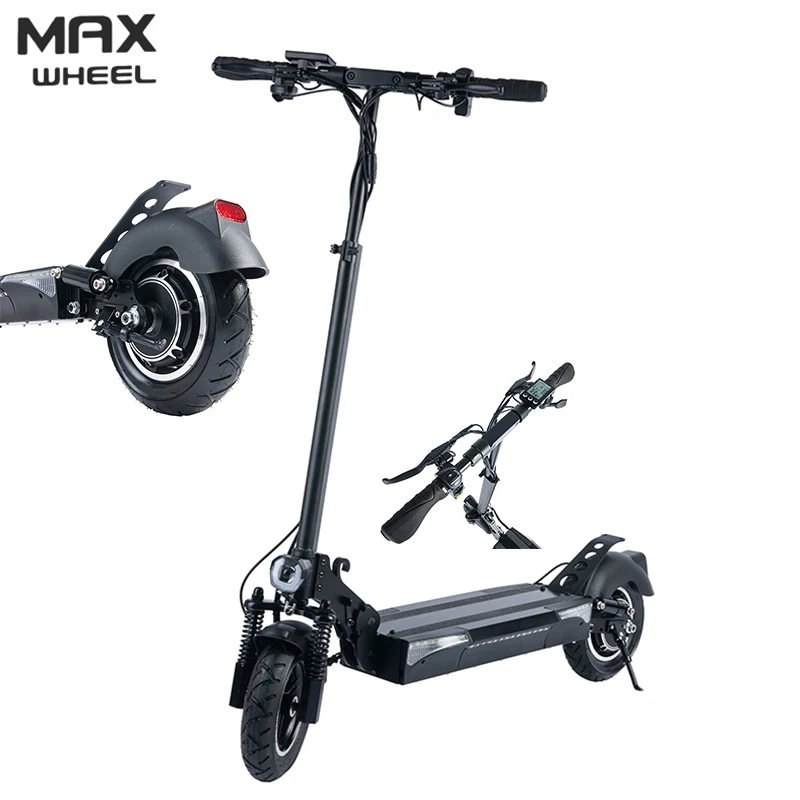 

New style portable kick board two wheel 10 inch electric scooter for adult, Black