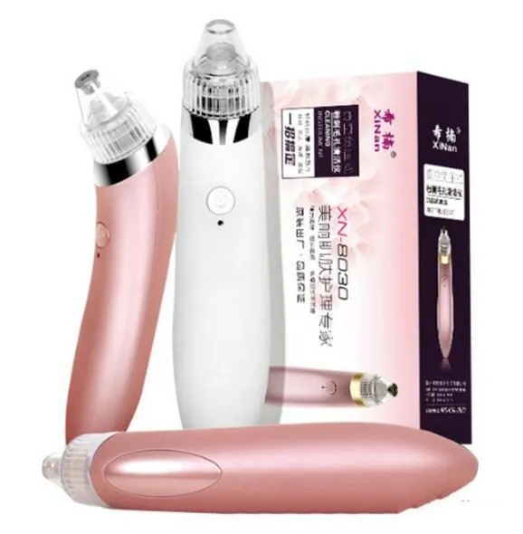 

Drop USB Beauty Skin Care Blackheads Removers XN-8030 Vacuum Negative Pressure Shills Deep Acne Pore Cleaning Instrument Cleaner, Ivory white/ rose gold/