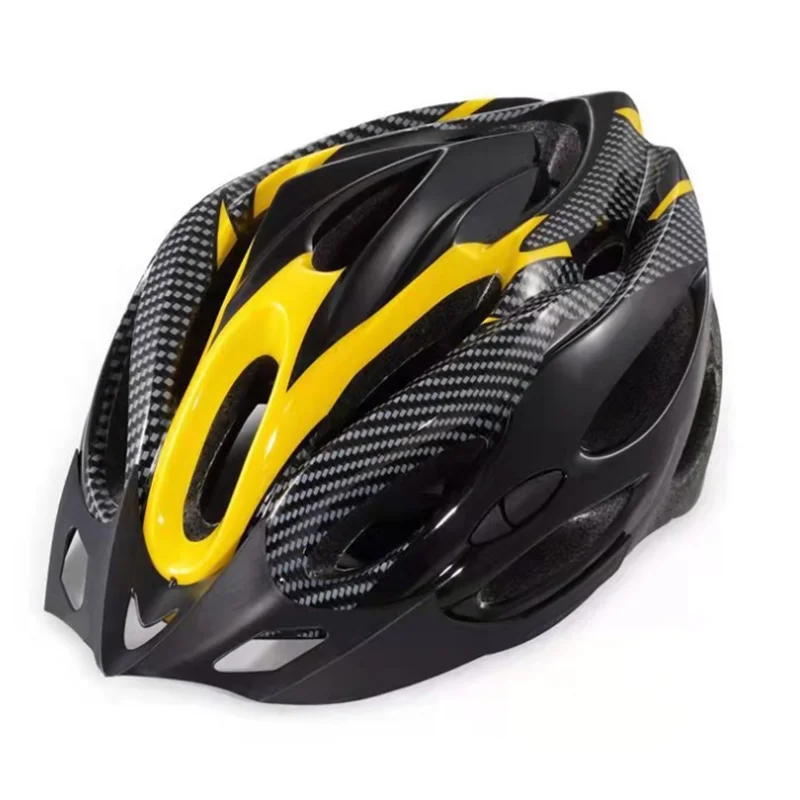 

Hot selling outdoor sports safety bike helmet with sun visor, Blue,yellow,black,red etc
