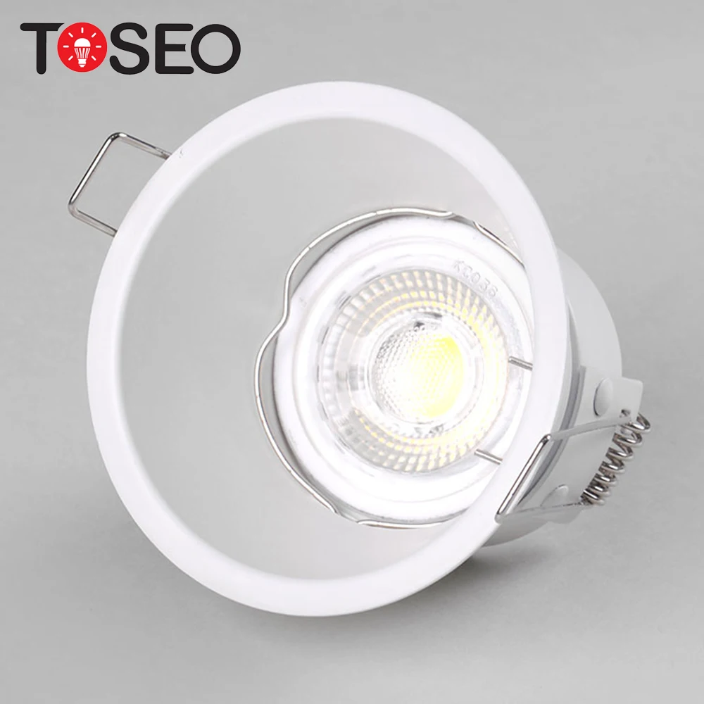 Gu10 Commercial Ceiling Light Fixture Anti Glare Recessed Downlight