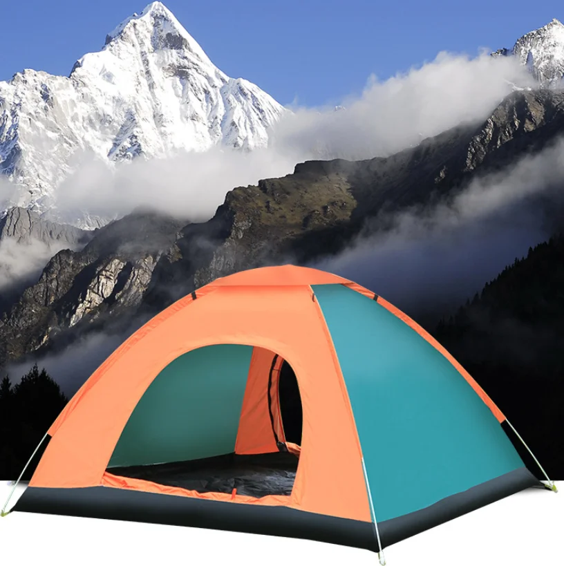 

High Performance Outdoor Camping Folding Automatic Tent For 1-2 Person Or 3-4 People On The Beach Easy To Open Tents Quickly, As picture