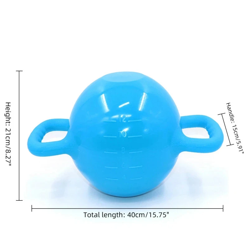 

Yoga Water Kettlebells Yoga Gym Water Filled Kettlebell Slimming Training Kettlebells Adjustable Pilates Exercise Kettle Bell, 6 colors