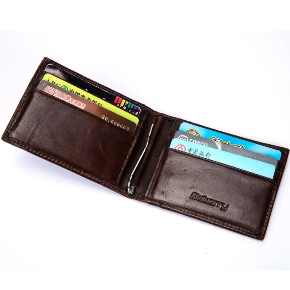 

Mens Wallet Rfid Blocking Genuine Leather Slim Design With Money Clip Inside For Thanks-giving Christmas Gift, Various