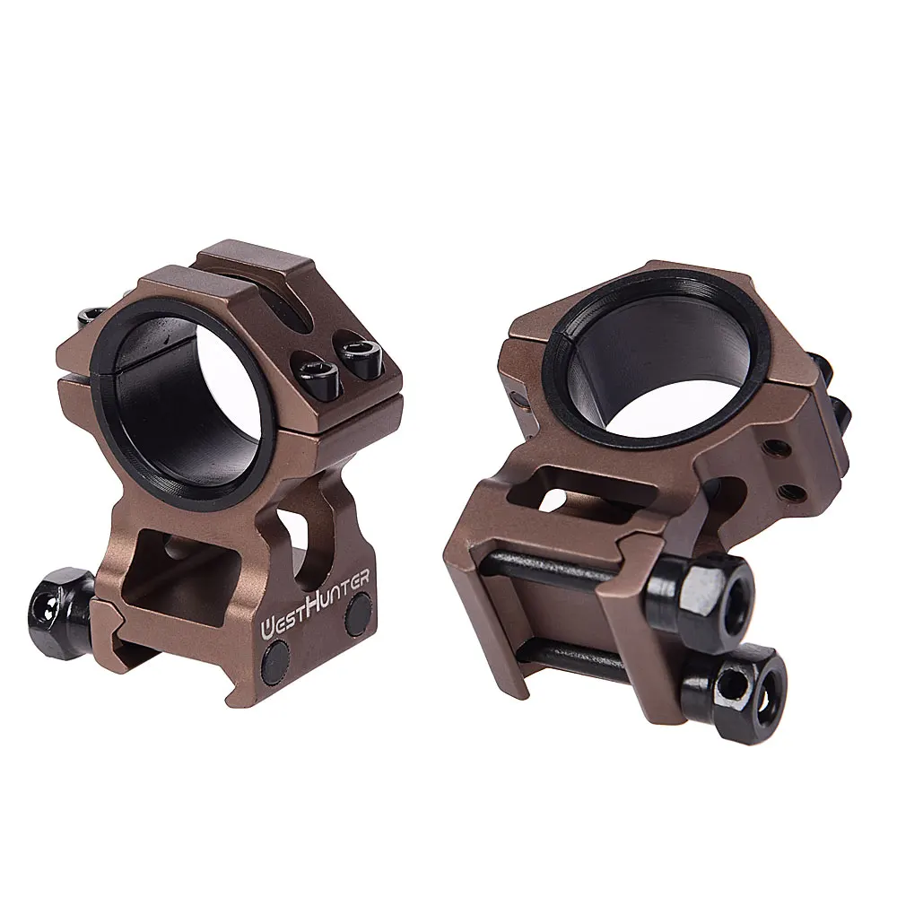 High Profile Picatinny Scope Rings 1 inch/30mm Dual Rings Scope Mounts